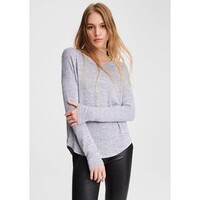 Image of The Knit Long Sleeve T-Shirt - Light Grey