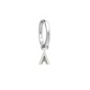 This is Me Silver Mini Hoop Huggie Earring - Letter A