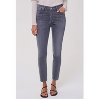 Image of Olivia High Rise Slim Fit Jeans - Silvermist