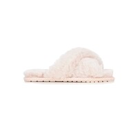 Image of Mayberry Frost Crossover Sheepskin Slipper Slide - Musk Pink