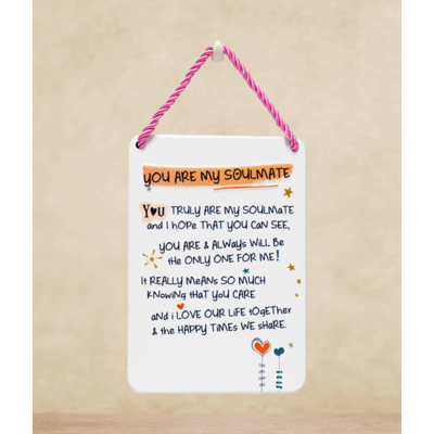 You Are My Soulmate Plaque