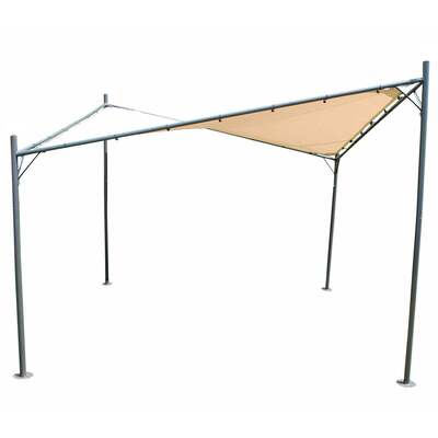 LG Outdoor Rodin 3.5m Sail Awning and Poles - Beige