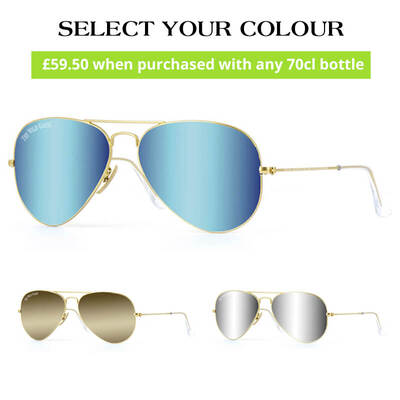 The Wild Geese® Aviator Sunglasses - Made in Italy exclusively for Metal Guru® (Colour: Blue)
