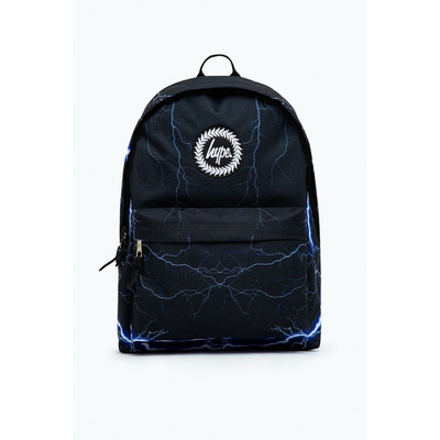 Hype Unisex Black Lightning Crest Backpack
