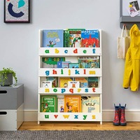 The Tidy Books Bookcase - With Alphabet - White - Colour Alphabet