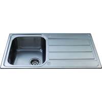 Image of CDA KA50SS Inset compact single bowl sink Stainless Steel
