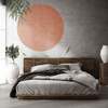Circle & Leaves Wall Decal Set - 150cm / Terracotta