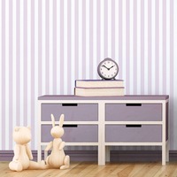 Image of Tiny Tots 2 Regency Stripe Wallpaper Light purple Galerie G78402