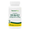 Image of Nature's Plus Vitamins D3 & K2 62.5ug (2500IU)/120ug 90's