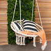 Image of Woven Hanging Swing Chair / Hammock " Beige