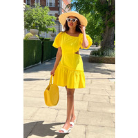 SETSOFRAN London Yellow Poplin Dress XL (14-16 UK) / Yellow