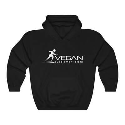 Vegan Supplement Store Unisex Heavy Blend&#8482; Hooded Sweatshirt, Black / L