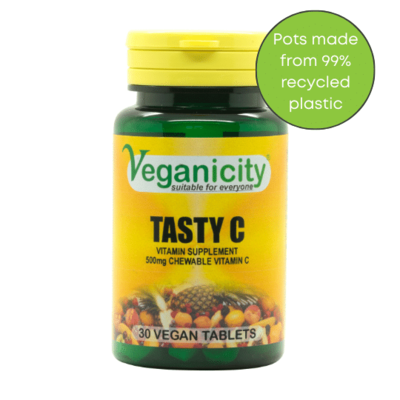 Vegan Tasty C 500mg - Chewable Tablets | Vegan Supplement Store