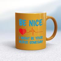 Be Nice Mug – Gold, 10oz