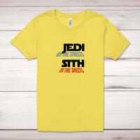 Jedi On the Streets Adult T-Shirt – Yellow, Small
