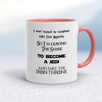 Take The Iron Throne Mug – White/Pink, 10oz