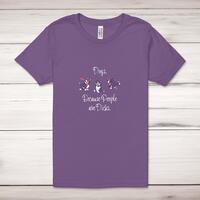 Dogs, Because People Are Dicks Adult T-Shirt – Royal Purple, XS