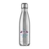 Dogs, Because People Are Dicks Water Bottle – Silver, One