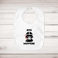 Sith Happens Baby Bib – White, One