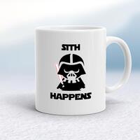 Sith Happens Mug – White, 10oz