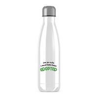 So Cute I’m Adopted Water Bottle – White, One
