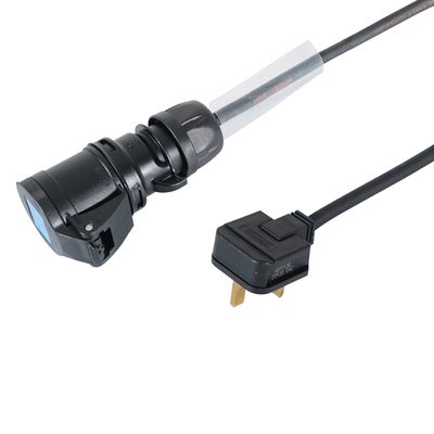 13A Plug to 16A Female with Titanex Rubber Cable 1m