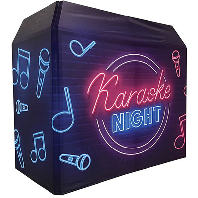 DJ Booth Lycra Screen Cover for Equinox DJ Booth - Karaoke