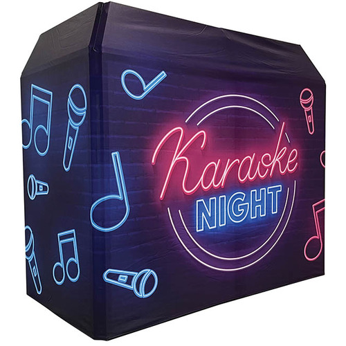DJ Booth Lycra Screen Cover for Equinox DJ Booth - Karaoke