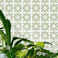 Geometric Breeze Wallpaper British Lichen Green – Mini Moderns MMTLG03BL