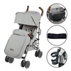 Image of Ickle Bubba Discovery Max Stroller (Frame: Silver, Fabric Colour: Graphite Grey)