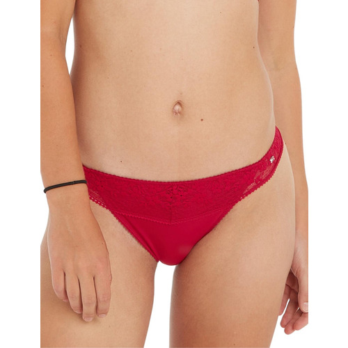 Tommy Hilfiger TH Ditsy Lace Thong - Royal Berry