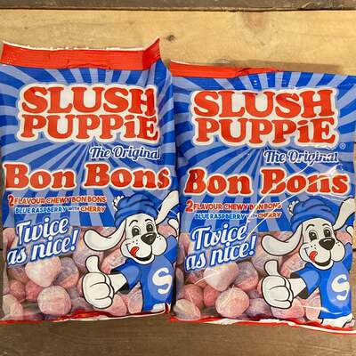 3x Slush Puppie Blue Raspberry & Cherry Bon Bons Bags (3x115g)