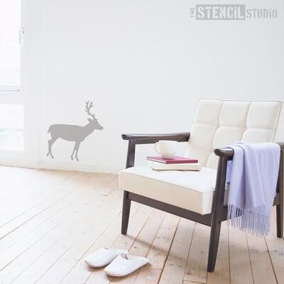 Deer Stencil - L - A x B  33.6 x 34.2cm (13.2 x 13.4 inches)