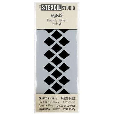 Stencil MiNiS - Diamonds - 20% off 4+ - Sheet Size 20 x 8 cm