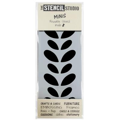 Stencil MiNiS - Gloria Leaf Border - 20% off 4+ - Sheet Size 20 x 8 cm