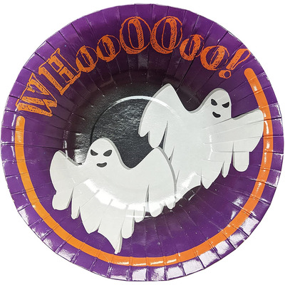 Disposable Halloween Ghost Party Paper Food Nibbles Bowls - One Pack