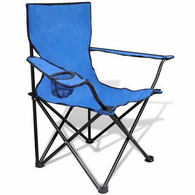 Blue Lightweight Camping Fishing Beach Folding Deck Chair