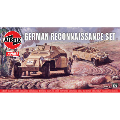 Airfix German Reconnaissance Set Model Kit 1:76 Scale A02312V