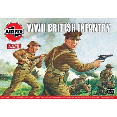 Airfix Model Kits WW2 British Infantry N. Europe Classic Set 1:76 A00763V
