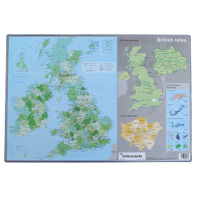 Tiger British Isles Map Computer Desk Mat