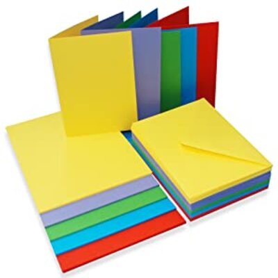 Craft UK Mixed Bright C6 Card and Envelope pack