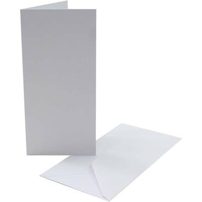 Craft UK DL White Blank Card Envelopes