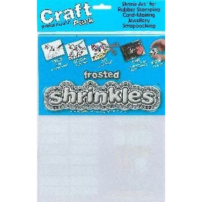 Pack of 6 Sheets Large Frosted Shrinkie Sheets