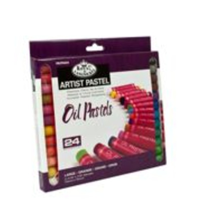 Pk Of 24 Assorted Large Oil Pastel Quality Colour Pigments Oilpa-624