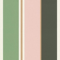 Image of Club Botanique Stripe Wallpaper Pink / Green Rasch 539028
