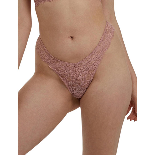Wolf & Whistle Ariana Thong - Ash Rose