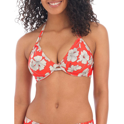 Freya Hibiscus Beach Halterneck Bikini Top