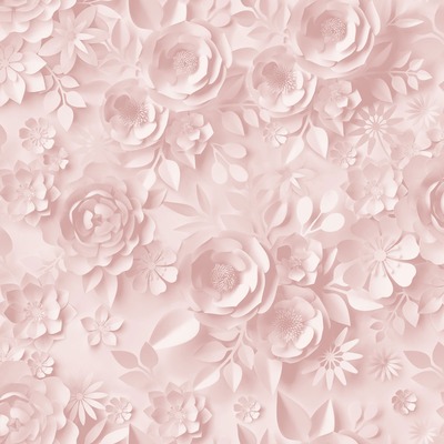 My Kingdom Origami Flowers Pink Wallpaper Muriva M44603
