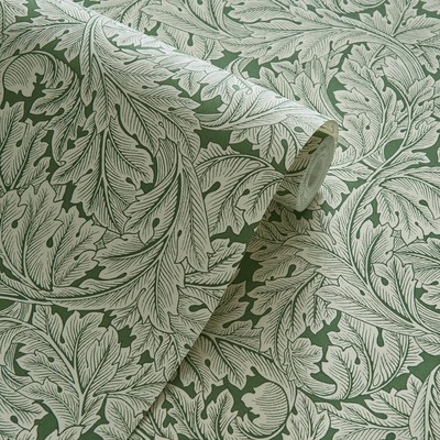 William Morris Acanthus Wallpaper Sage W0175/01