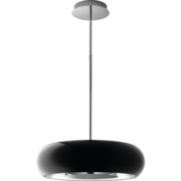 Image of AEG DLE0630B 65cm Black designer island hood, Unbranded AEG curved design, LED Spot lighting, Elect